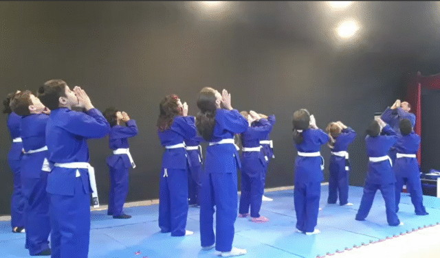 Aula inaugural do Projeto Fight & Smart na escola Duljara